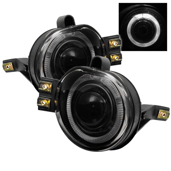 Spyder Auto 5021267 Halo Projector Fog Lights; Bulbs Included; Pair; Smoke; - Truck Part Superstore