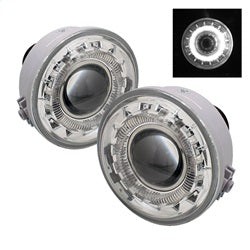 Spyder Auto 5021304 Halo Projector Fog Lights; Bulbs Included; w/Switch; Pair; Clear; - Truck Part Superstore