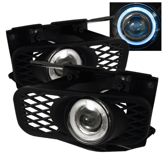 Spyder Auto 5021335 Halo Projector Fog Lights; Bulbs Included; w/Switch; Pair; Clear; - Truck Part Superstore