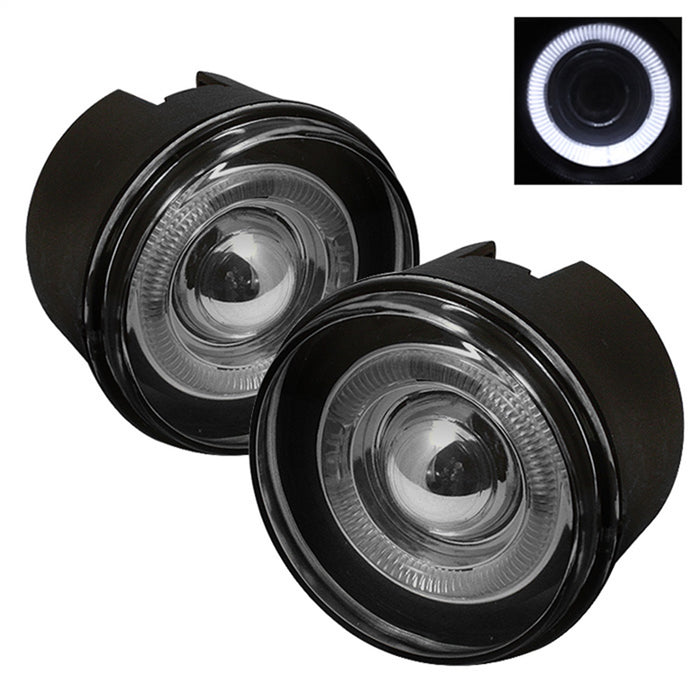 Spyder Auto 5021489 Halo Projector Fog Lights; Bulbs Included; Pair; w/Switch; Smoke; - Truck Part Superstore