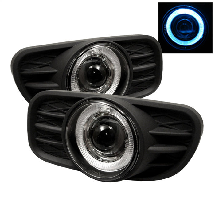 Spyder Auto 5021496 Halo Projector Fog Lights; Bulbs Included; Pair; w/Switch; Clear; - Truck Part Superstore