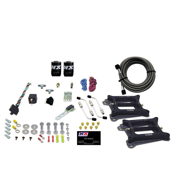 Nitrous Express 50245-00 DUAL 4150/ALCOHOL (100-200-300-400-500HP) LESS BOTTLE - Truck Part Superstore