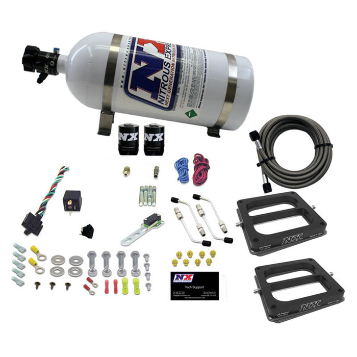 Nitrous Express 50270-10 DUAL DOM/GAS (100-200-300-400-500HP) WITH 10LB BOTTLE - Truck Part Superstore