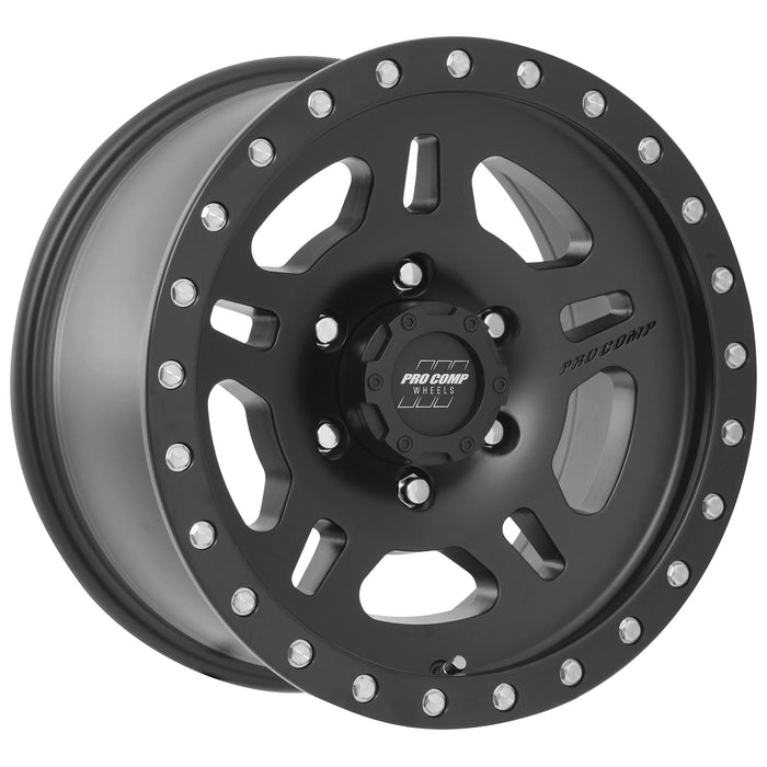 Pro Comp Alloy Wheels 5029-6883 Series 29 La Paz 16x8 with 6 on 5.5 Bolt Pattern 4.5 Backspace Satin Black Finish Pro Comp Alloy Wheels - Truck Part Superstore