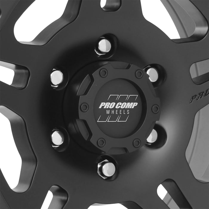 Pro Comp Alloy Wheels 5029-78583 Series 29 La Paz 17x8.5 with 6 on 5.5 Bolt Pattern 4.75 Backspace Satin Black Finish Pro Comp Alloy Wheels - Truck Part Superstore