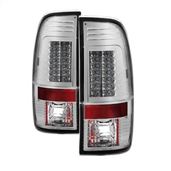 Spyder Auto 5029126 LED Tail Lights; Version 2; Uses Stock Bulbs; Pair; Chrome; - Truck Part Superstore