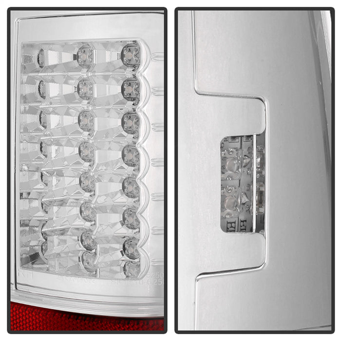 Spyder Auto 5029126 LED Tail Lights; Version 2; Uses Stock Bulbs; Pair; Chrome; - Truck Part Superstore