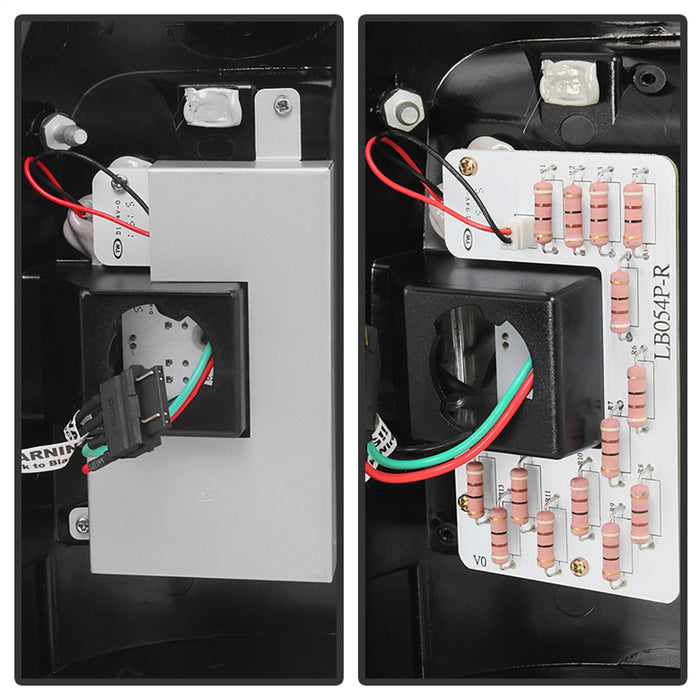 Spyder Auto 5029140 LED Tail Lights; Version 2; Uses Stock Bulbs; Pair; Red/Clear; - Truck Part Superstore