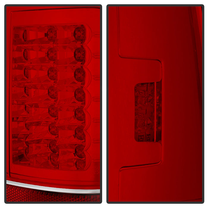 Spyder Auto 5029140 LED Tail Lights; Version 2; Uses Stock Bulbs; Pair; Red/Clear; - Truck Part Superstore