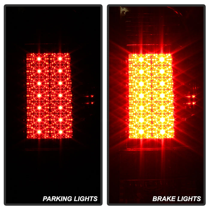 Spyder Auto 5029140 LED Tail Lights; Version 2; Uses Stock Bulbs; Pair; Red/Clear; - Truck Part Superstore