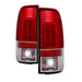 Spyder Auto 5029140 LED Tail Lights; Version 2; Uses Stock Bulbs; Pair; Red/Clear; - Truck Part Superstore