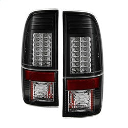 Spyder Auto 5029188 LED Tail Lights; Version 2; Uses Stock Bulbs; Pair; Black; - Truck Part Superstore