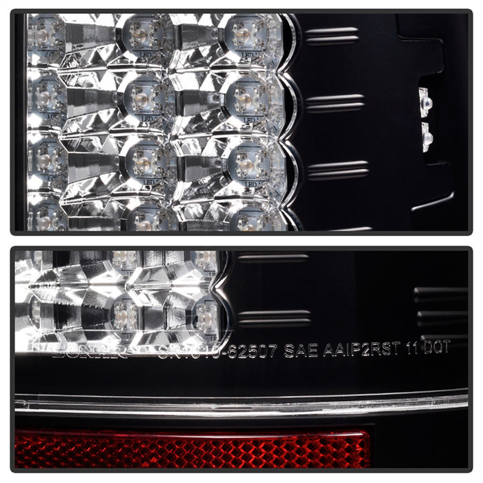 Spyder Auto 5029188 LED Tail Lights; Version 2; Uses Stock Bulbs; Pair; Black; - Truck Part Superstore