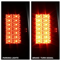 Spyder Auto 5029188 LED Tail Lights; Version 2; Uses Stock Bulbs; Pair; Black; - Truck Part Superstore