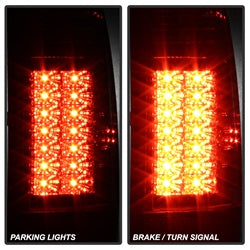 Spyder Auto 5029195 LED Tail Lights; Version 2; Uses Stock Bulbs; Pair; Red/Clear; - Truck Part Superstore