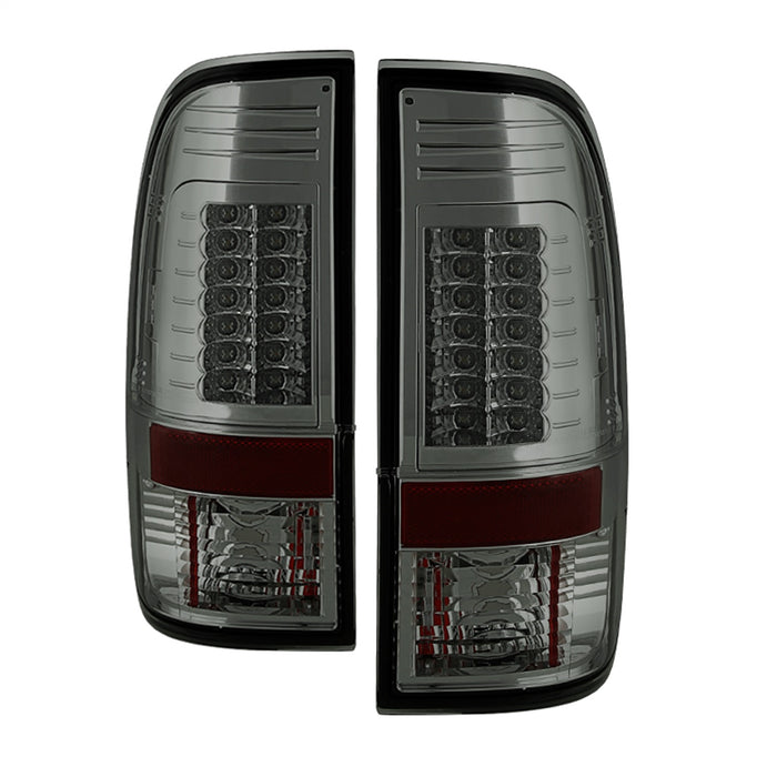 Spyder Auto 5029201 LED Tail Lights; Version 2; Uses Stock Bulbs; Pair; Smoke; - Truck Part Superstore