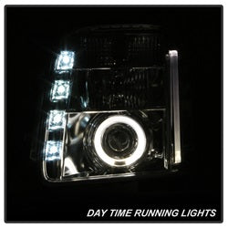 Spyder Auto 5029324 Halo Projector Headlights; Bulbs Included; Pair; Chrome; - Truck Part Superstore