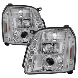 Spyder Auto 5029324 Halo Projector Headlights; Bulbs Included; Pair; Chrome; - Truck Part Superstore