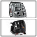 Spyder Auto 5029324 Halo Projector Headlights; Bulbs Included; Pair; Chrome; - Truck Part Superstore