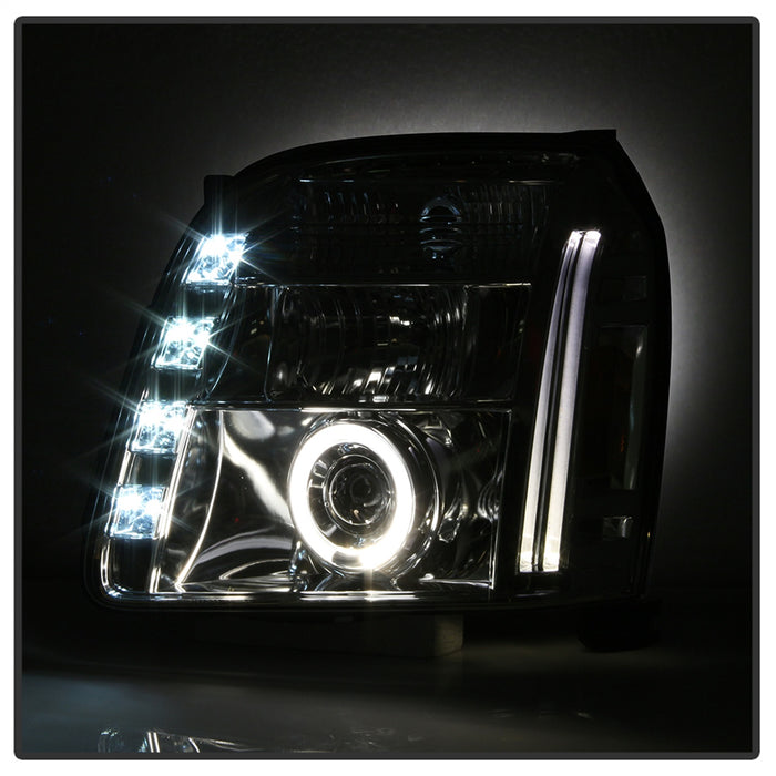 Spyder Auto 5029324 Halo Projector Headlights; Bulbs Included; Pair; Chrome; - Truck Part Superstore