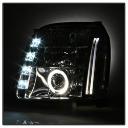 Spyder Auto 5029324 Halo Projector Headlights; Bulbs Included; Pair; Chrome; - Truck Part Superstore