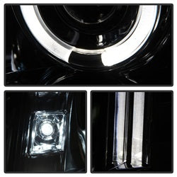Spyder Auto 5029324 Halo Projector Headlights; Bulbs Included; Pair; Chrome; - Truck Part Superstore