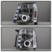 Spyder Auto 5029324 Halo Projector Headlights; Bulbs Included; Pair; Chrome; - Truck Part Superstore