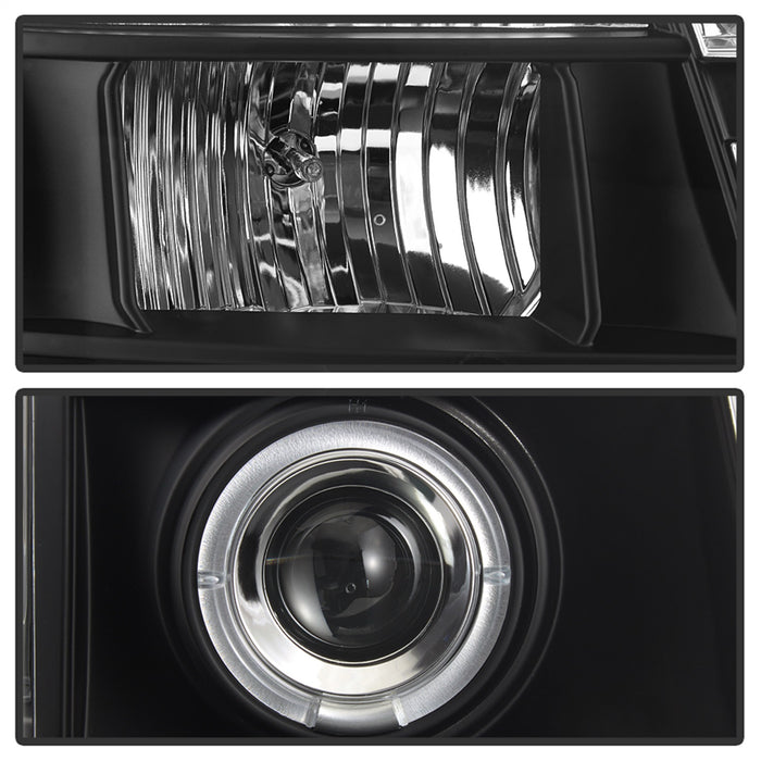 Spyder Auto 5029331 Halo Projector Headlights; Bulbs Included; Pair; Black; - Truck Part Superstore