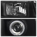 Spyder Auto 5029331 Halo Projector Headlights; Bulbs Included; Pair; Black; - Truck Part Superstore