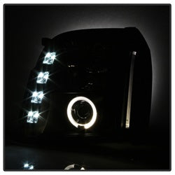 Spyder Auto 5029331 Halo Projector Headlights; Bulbs Included; Pair; Black; - Truck Part Superstore