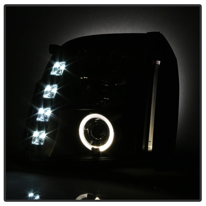 Spyder Auto 5029331 Halo Projector Headlights; Bulbs Included; Pair; Black; - Truck Part Superstore