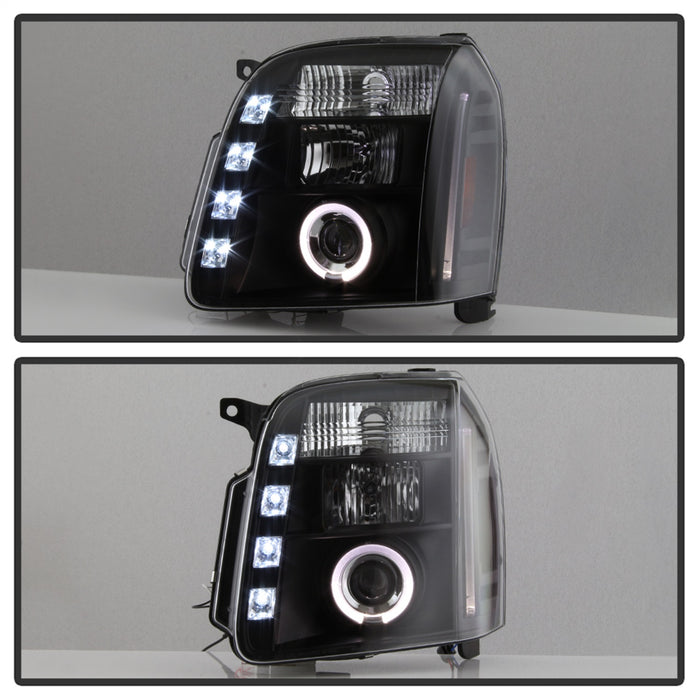 Spyder Auto 5029331 Halo Projector Headlights; Bulbs Included; Pair; Black; - Truck Part Superstore