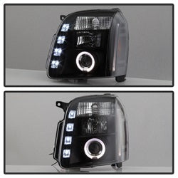 Spyder Auto 5029331 Halo Projector Headlights; Bulbs Included; Pair; Black; - Truck Part Superstore