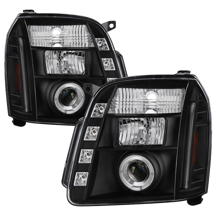 Spyder Auto 5029331 Halo Projector Headlights; Bulbs Included; Pair; Black; - Truck Part Superstore