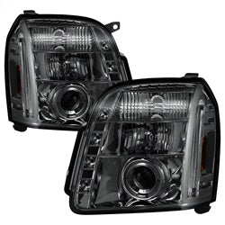 Spyder Auto 5029348 Halo Projector Headlights; Bulbs Included; Pair; Smoke; - Truck Part Superstore