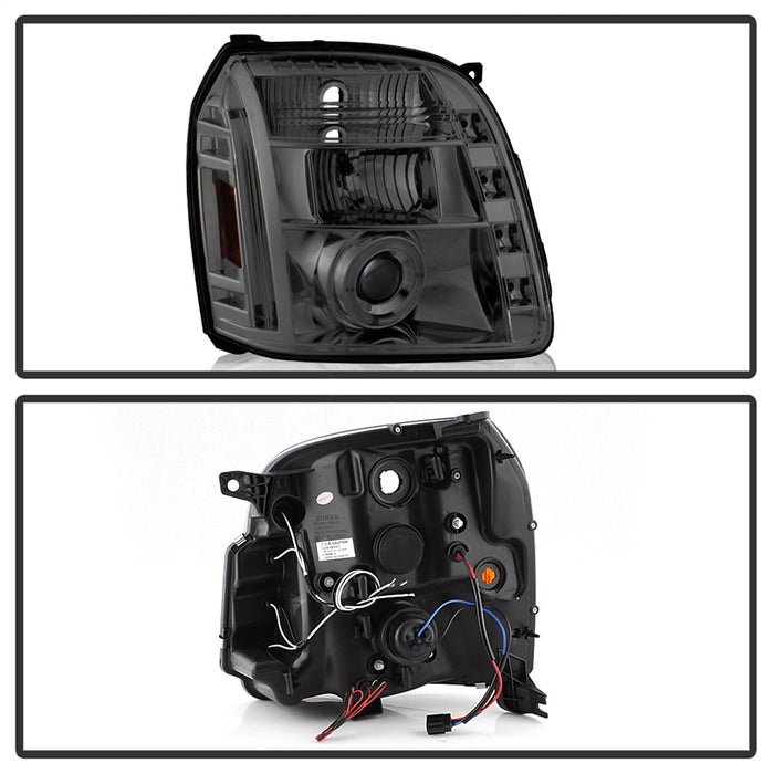Spyder Auto 5029348 Halo Projector Headlights; Bulbs Included; Pair; Smoke; - Truck Part Superstore