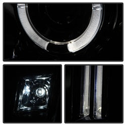 Spyder Auto 5029348 Halo Projector Headlights; Bulbs Included; Pair; Smoke; - Truck Part Superstore
