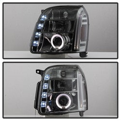 Spyder Auto 5029348 Halo Projector Headlights; Bulbs Included; Pair; Smoke; - Truck Part Superstore