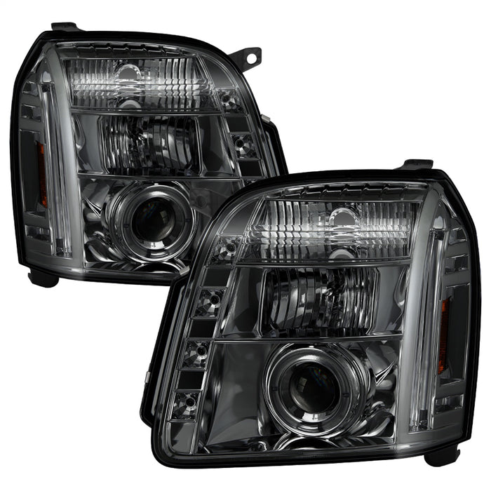 Spyder Auto 5029348 Halo Projector Headlights; Bulbs Included; Pair; Smoke; - Truck Part Superstore