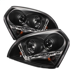 Spyder Auto 5029447 DRL LED Projector Headlights; Uses Stock Bulbs; Pair; Black; - Truck Part Superstore