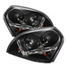 Spyder Auto 5029447 DRL LED Projector Headlights; Uses Stock Bulbs; Pair; Black; - Truck Part Superstore