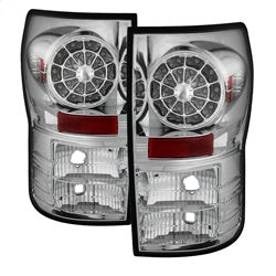 Spyder Auto 5029591 LED Tail Lights; Uses Stock Bulbs; Pair; Chrome; - Truck Part Superstore