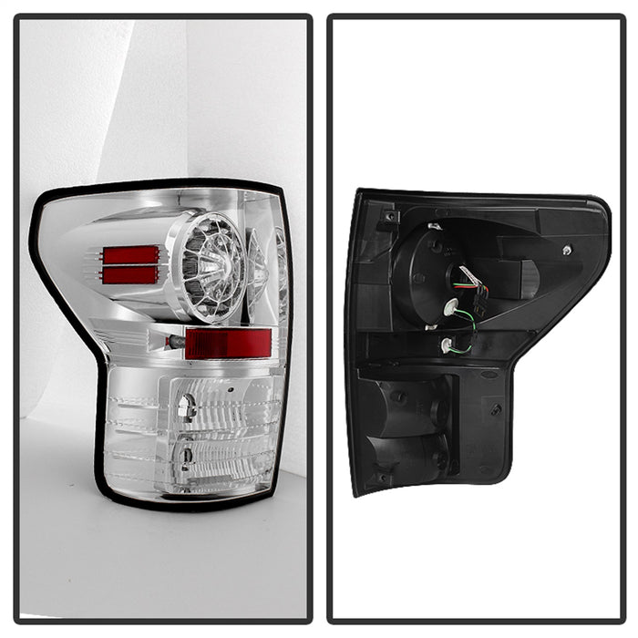 Spyder Auto 5029591 LED Tail Lights; Uses Stock Bulbs; Pair; Chrome; - Truck Part Superstore