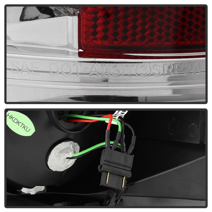 Spyder Auto 5029591 LED Tail Lights; Uses Stock Bulbs; Pair; Chrome; - Truck Part Superstore