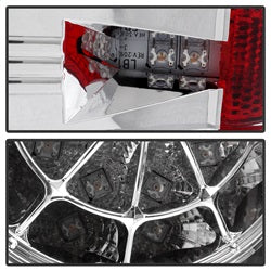 Spyder Auto 5029591 LED Tail Lights; Uses Stock Bulbs; Pair; Chrome; - Truck Part Superstore