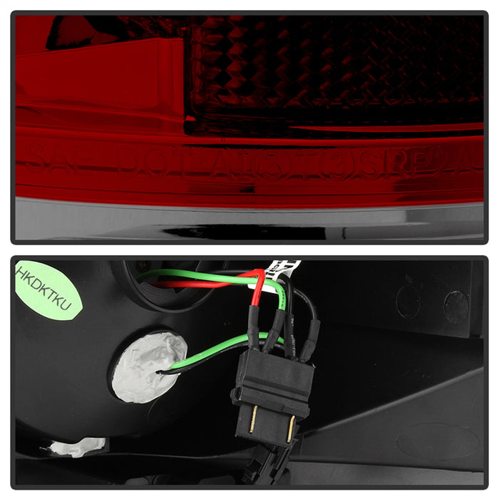 Spyder Auto 5029607 LED Tail Lights; Uses Stock Bulbs; Pair; Red/Clear; - Truck Part Superstore