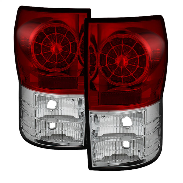 Spyder Auto 5029607 LED Tail Lights; Uses Stock Bulbs; Pair; Red/Clear; - Truck Part Superstore