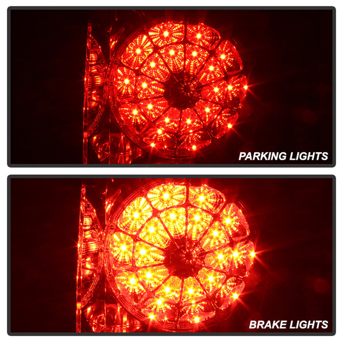 Spyder Auto 5029607 LED Tail Lights; Uses Stock Bulbs; Pair; Red/Clear; - Truck Part Superstore