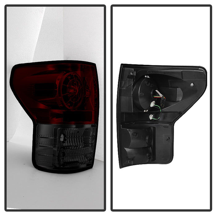 Spyder Auto 5029614 LED Tail Lights; Uses Stock Bulbs; Pair; Red/Smoke; - Truck Part Superstore