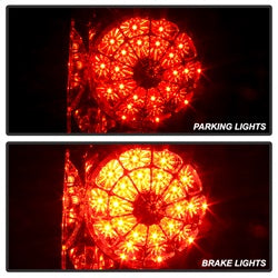 Spyder Auto 5029614 LED Tail Lights; Uses Stock Bulbs; Pair; Red/Smoke; - Truck Part Superstore